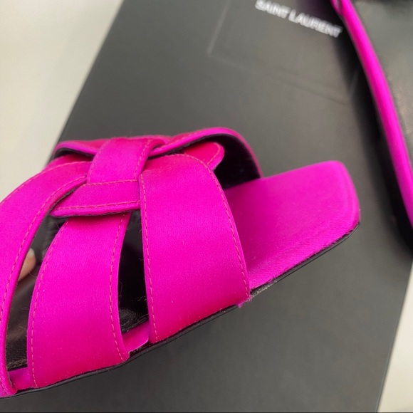 39 9 Saint Laurent Tribute Nu Pieds Slide Sandals - Picture 10 of 16